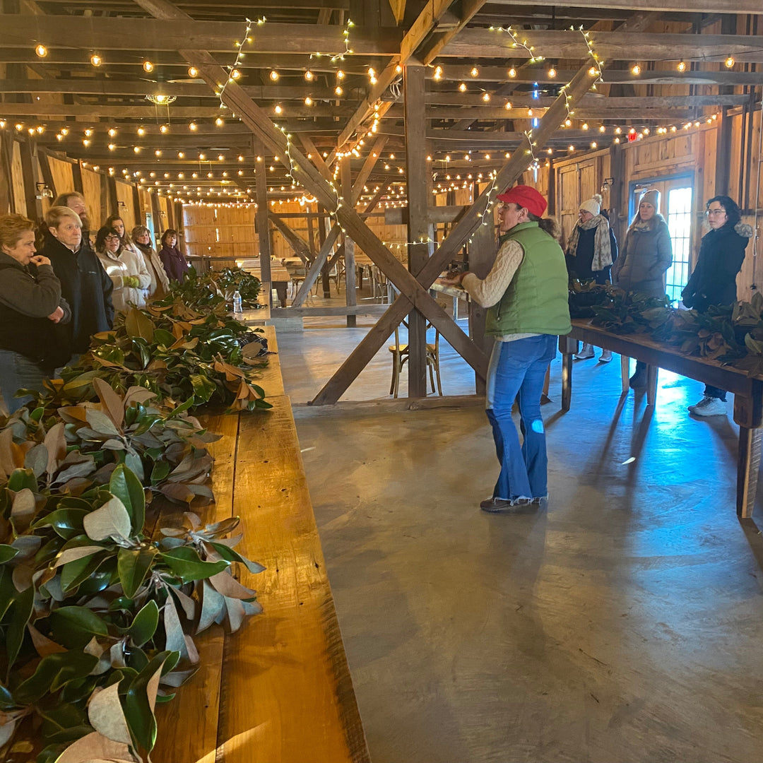 Magnolia Wreath Building Workshop, Saturday November 28